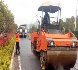 武漢陽邏開發(fā)區(qū)主干道路面黑化工程